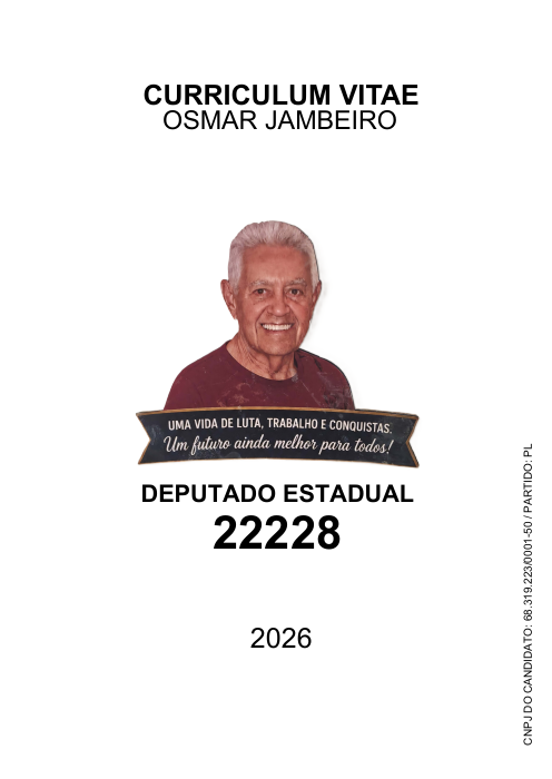 Capa do livro Curriculum Vitae Osmar Jambeiro 2026